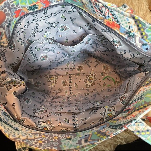 Vera Bradley Citrus Paisley small zipper tote cotton bag - Picture 12 of 12